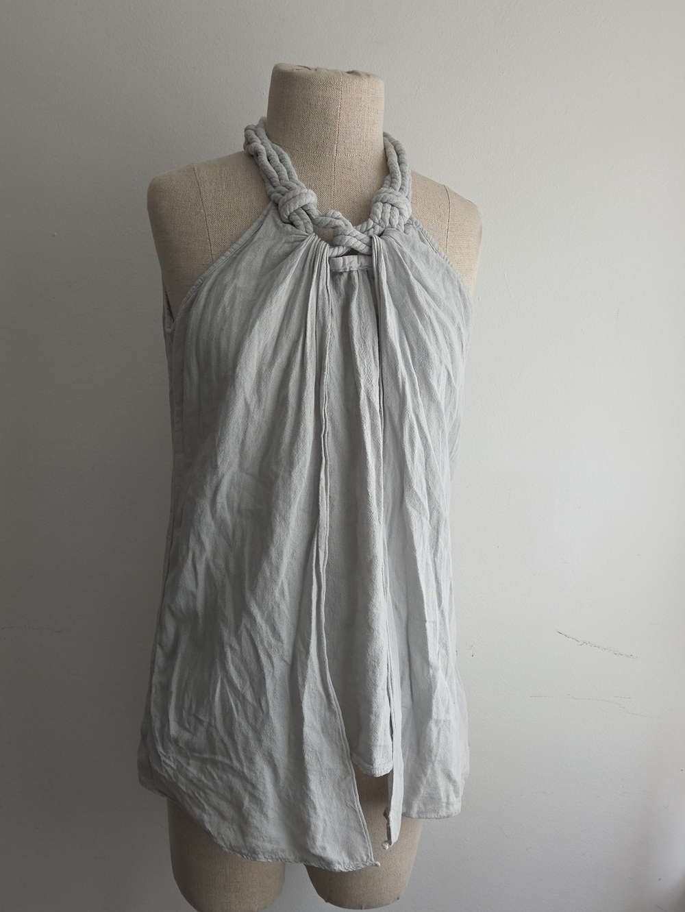 Nautical Rope Grey Tank Blouse